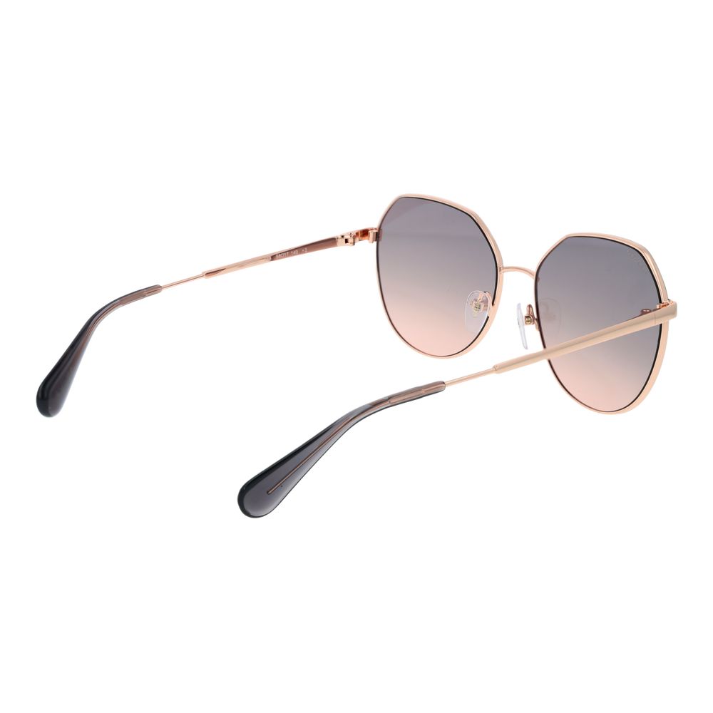 Rose Gold Metal & Plastic Sunglasses