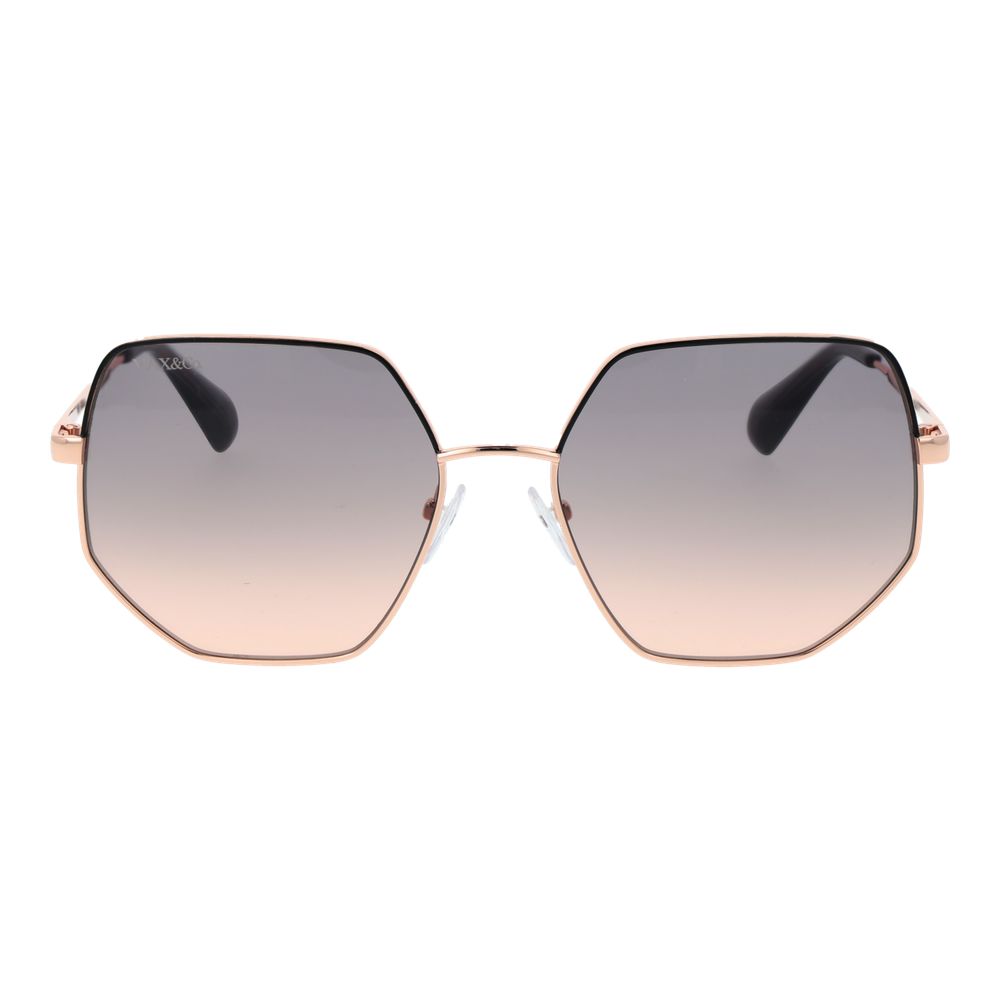 Rose Gold Metal Sunglasses