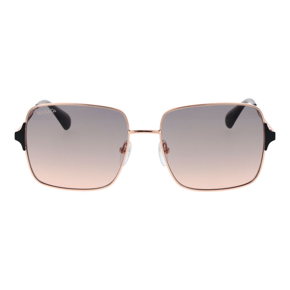 Rose Gold Metal Sunglasses