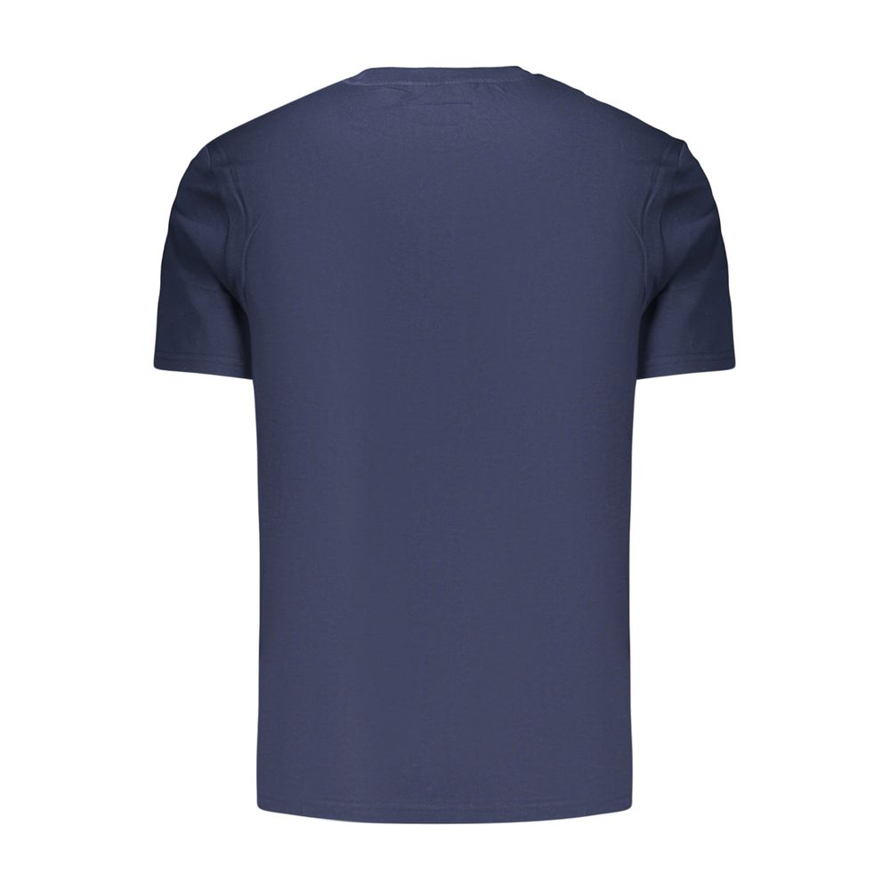 Blue Cotton Men's T-Shirt