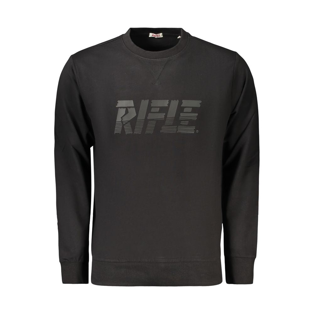 Black Cotton Men's Sweatshirt