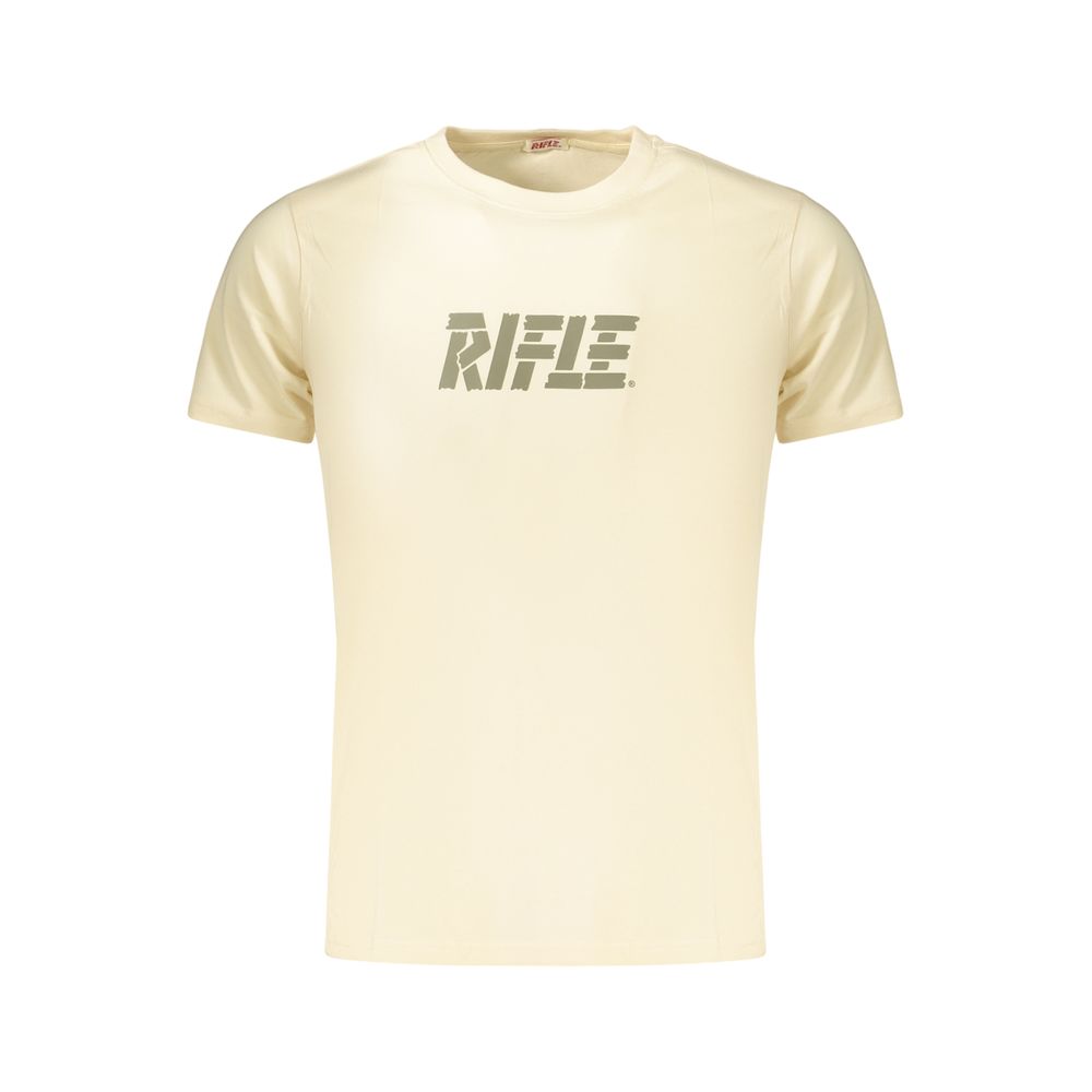 Beige Cotton Men's T-Shirt