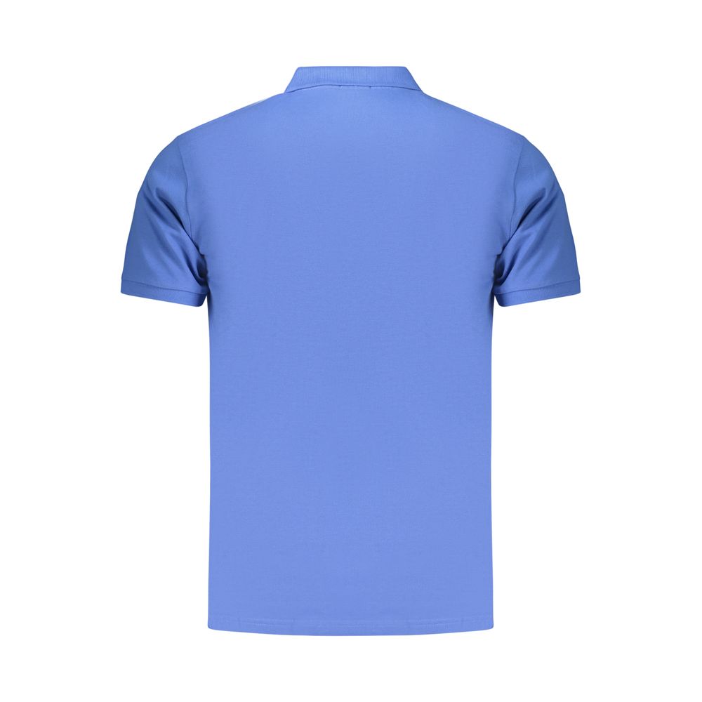 Blue Cotton Men's Polo Shirt