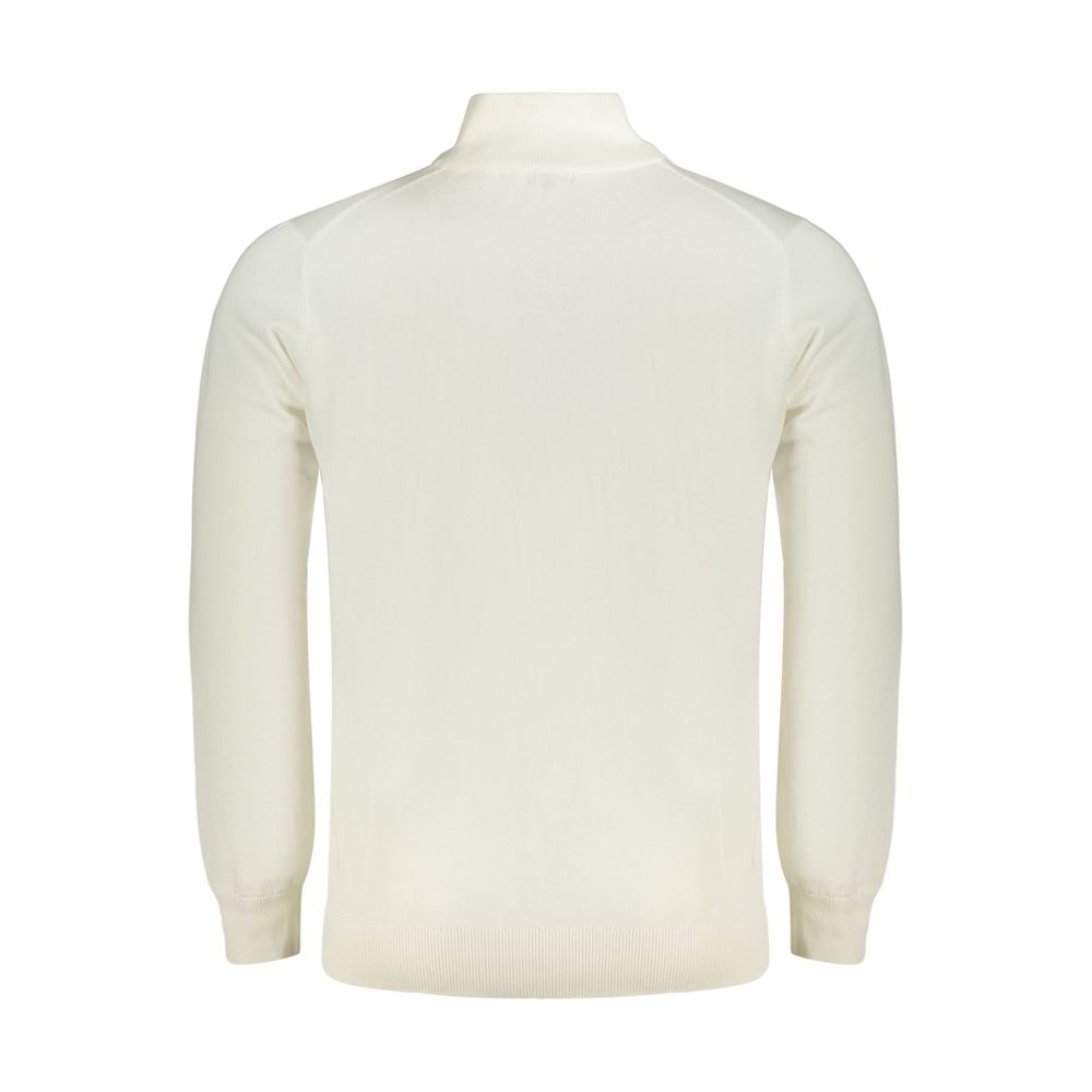 White Cotton Men's Sweater