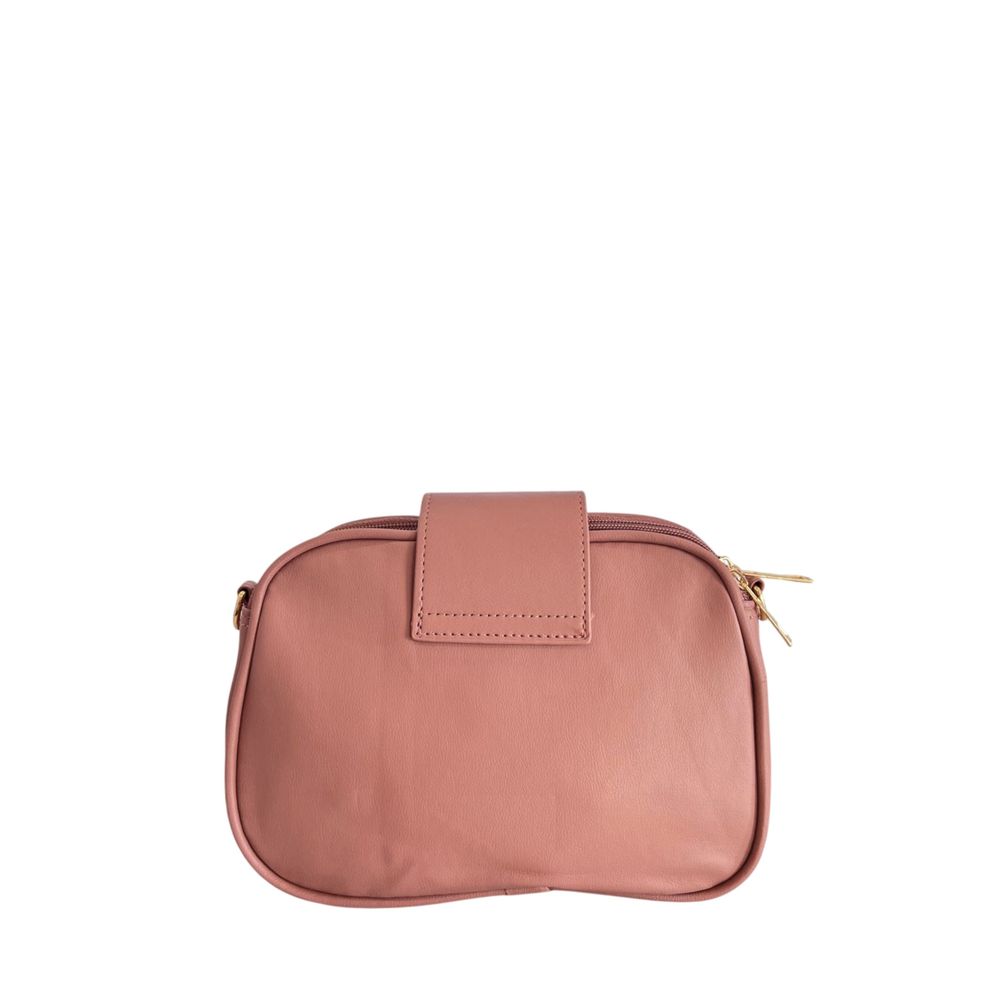 Pink PU Women Crossbody Bag