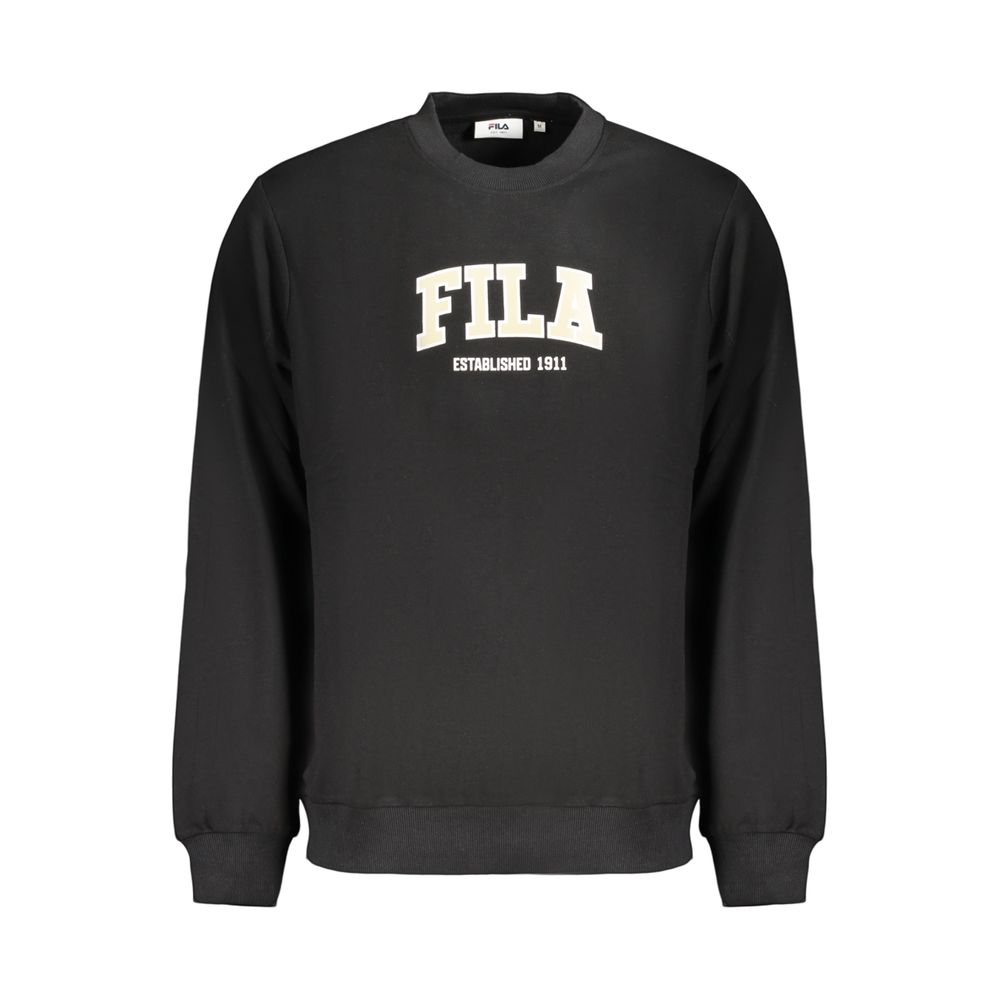 Black Cotton Men's Sweatshirt