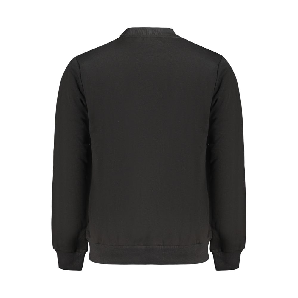 Black Cotton Men's Sweatshirt