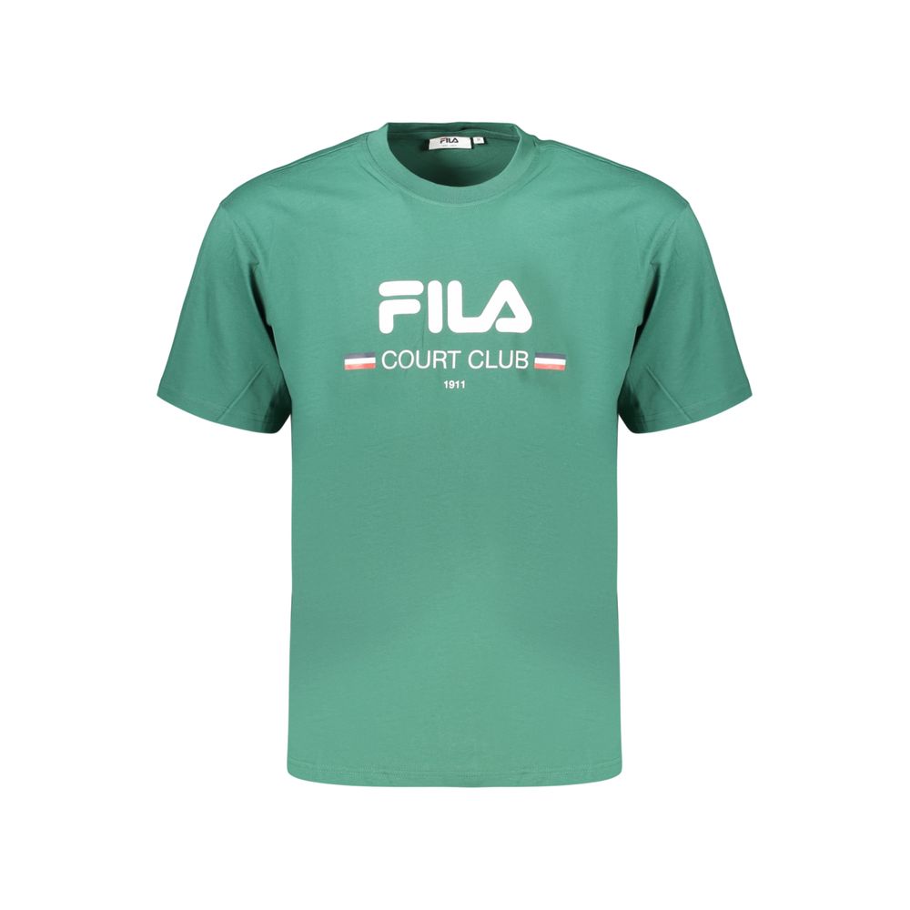 Green Cotton Men's T-Shirt