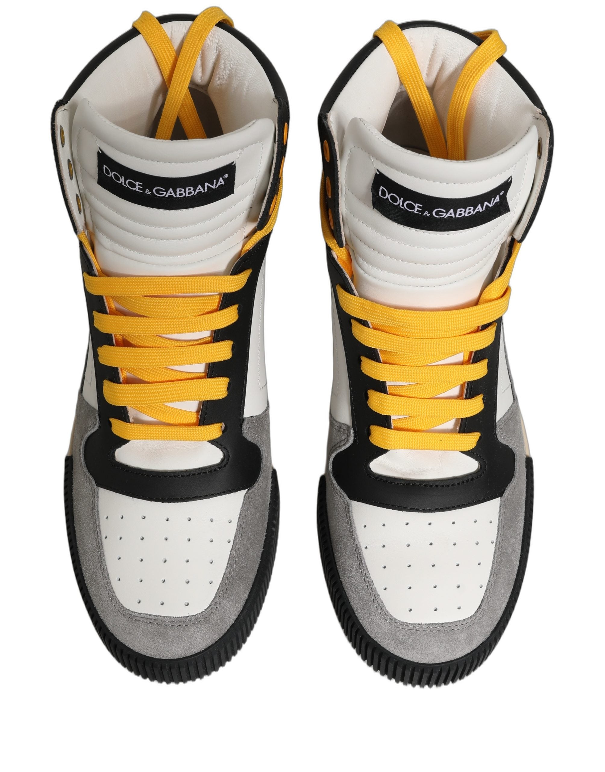 Multicolor Leather High Top Sneakers Shoes
