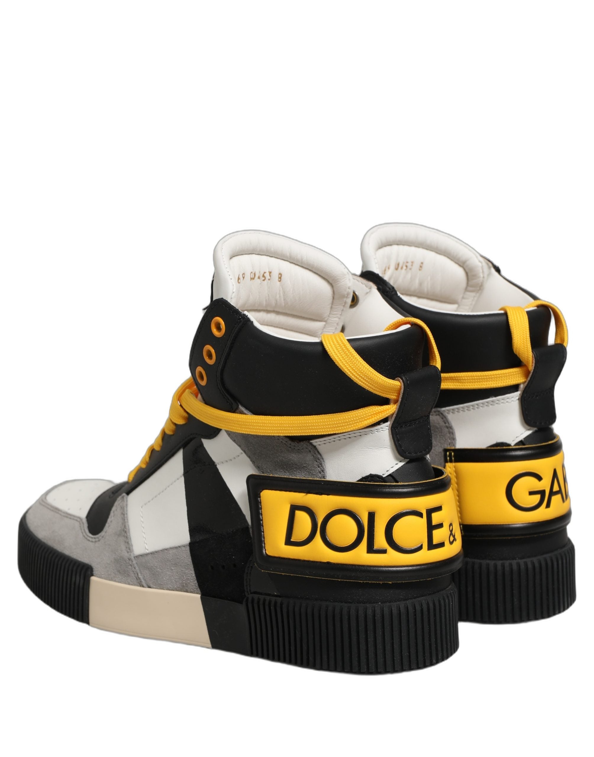 Multicolor Leather High Top Sneakers Shoes