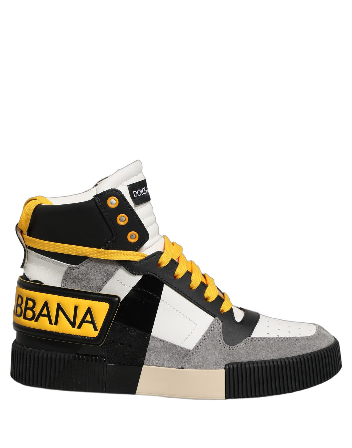 Multicolor Leather High Top Sneakers Shoes