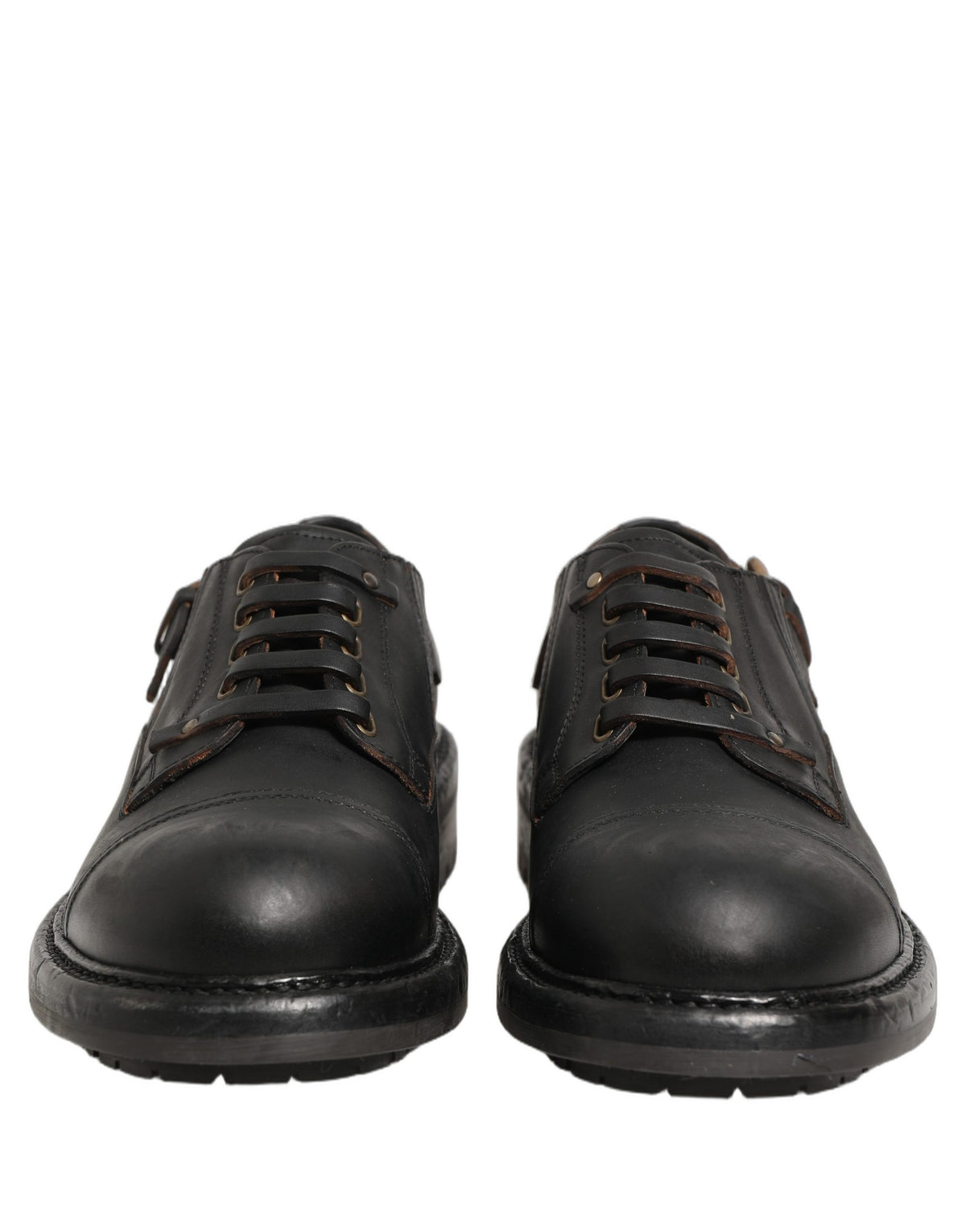 Dress Black Leather Lace Up Derby Men Shoes