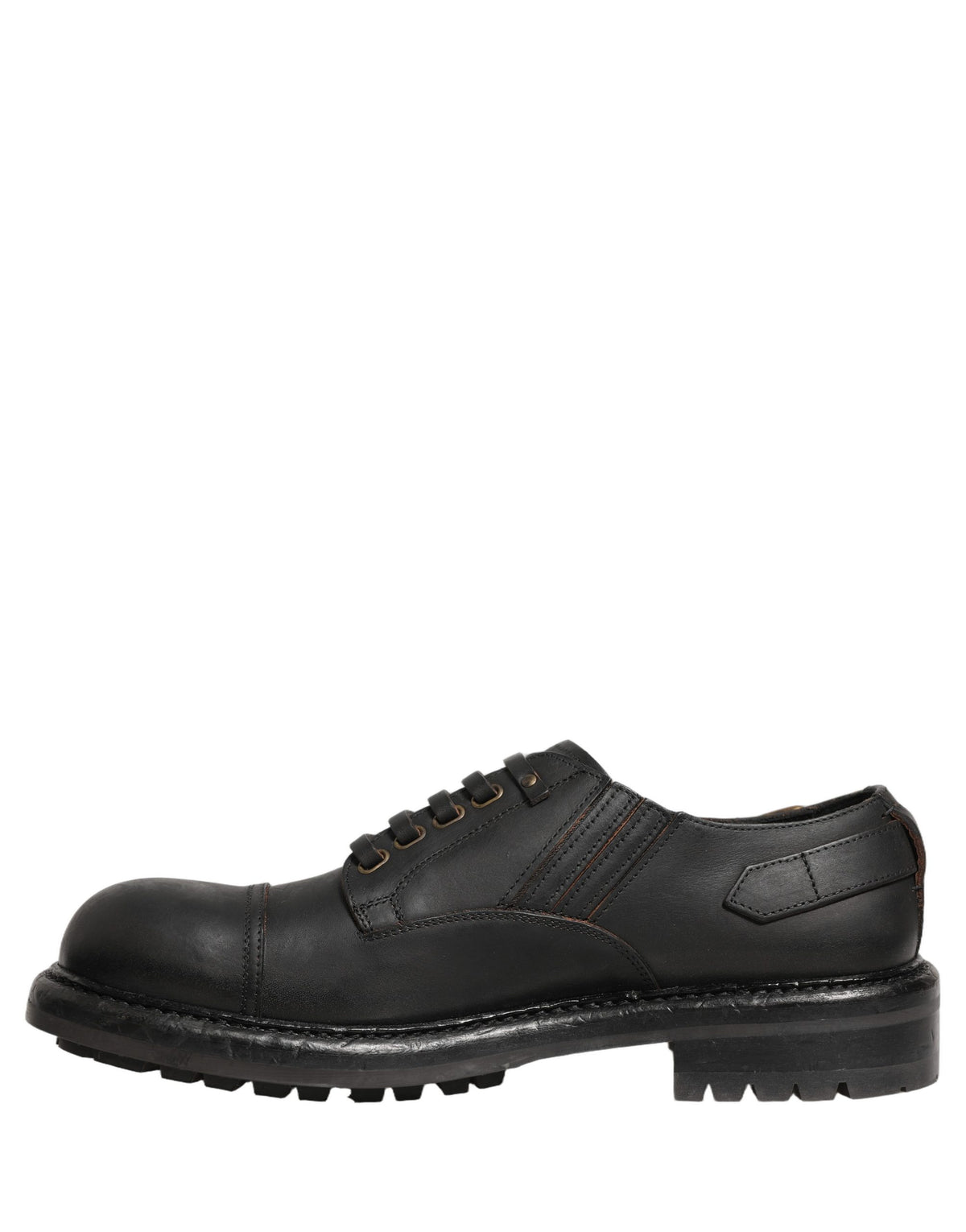 Dress Black Leather Lace Up Derby Men Shoes