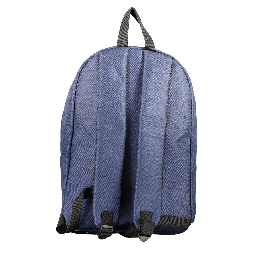 Blue Polyester Men's Backpack