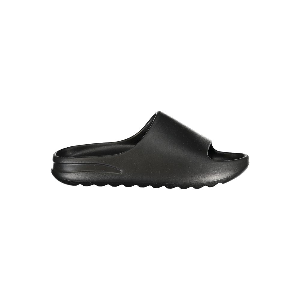 Black Polyurethane Men's Slipper