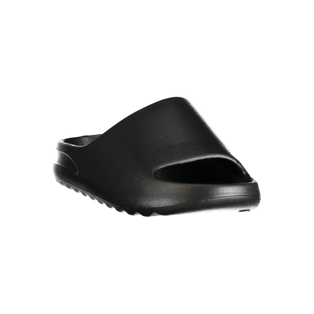 Black Polyurethane Men's Slipper