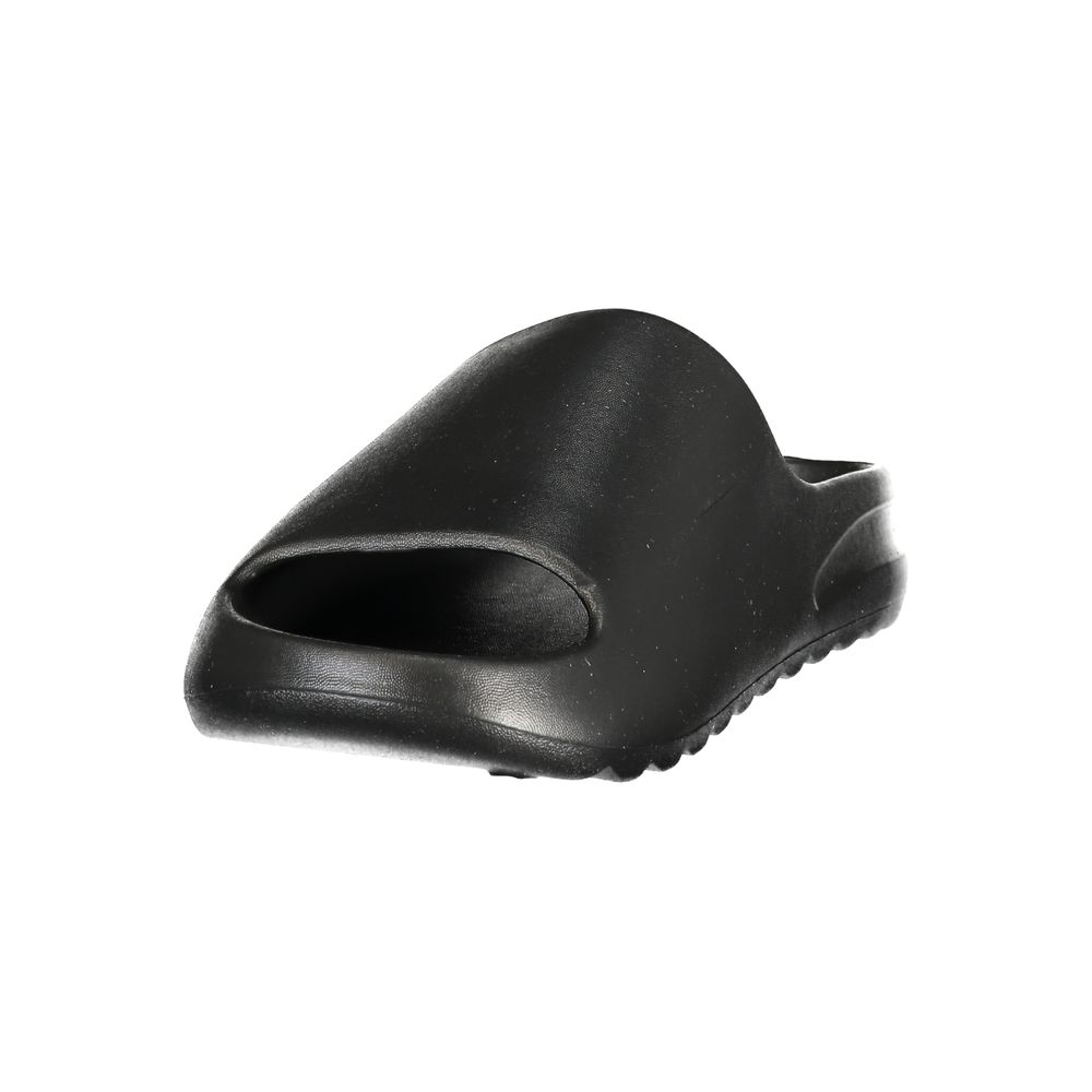 Black Polyurethane Men's Slipper