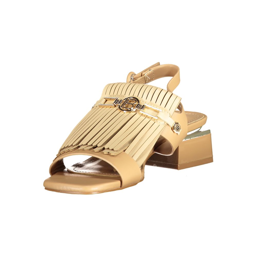 Beige Polyurethane Women's Sandal
