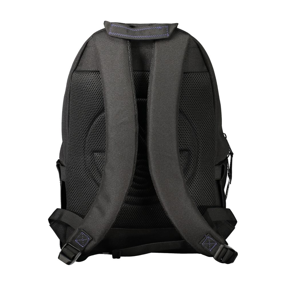 Nero Polyester Uomo Backpack with Versatile Design