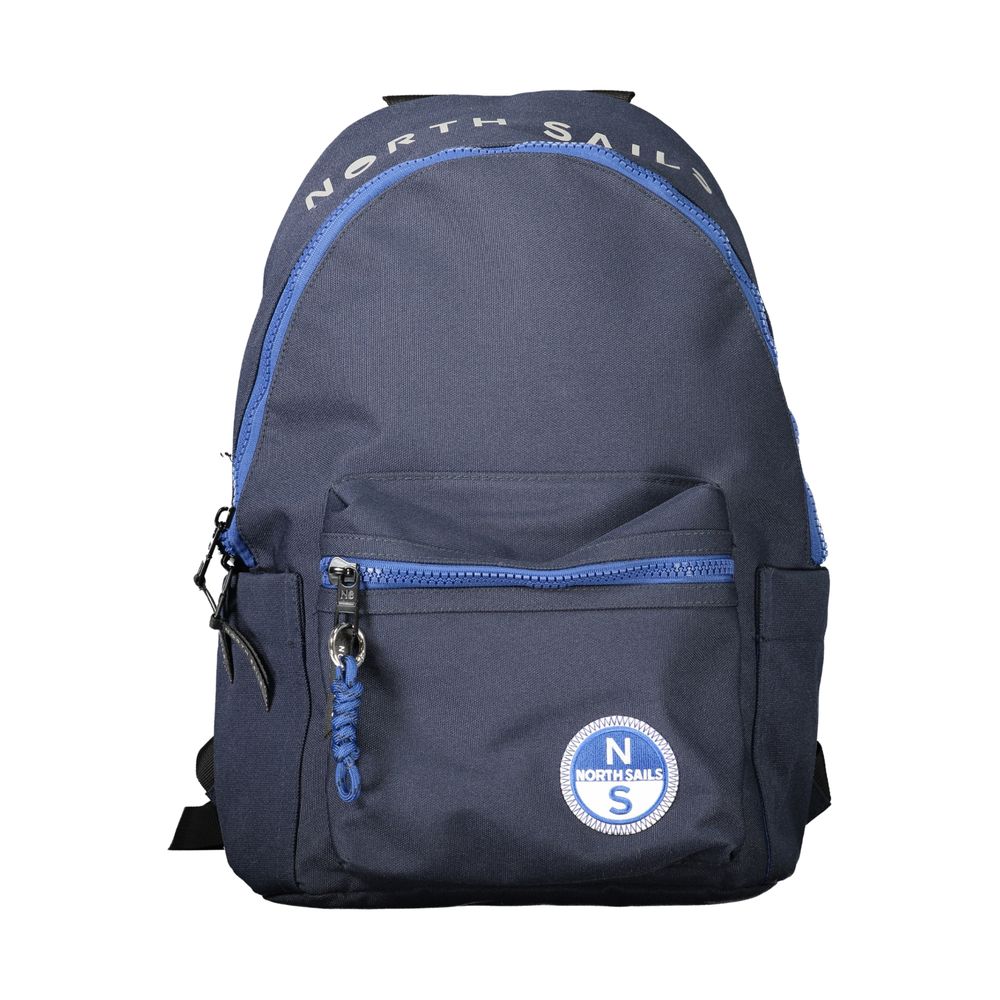 Blue Polyester Men's Backpack