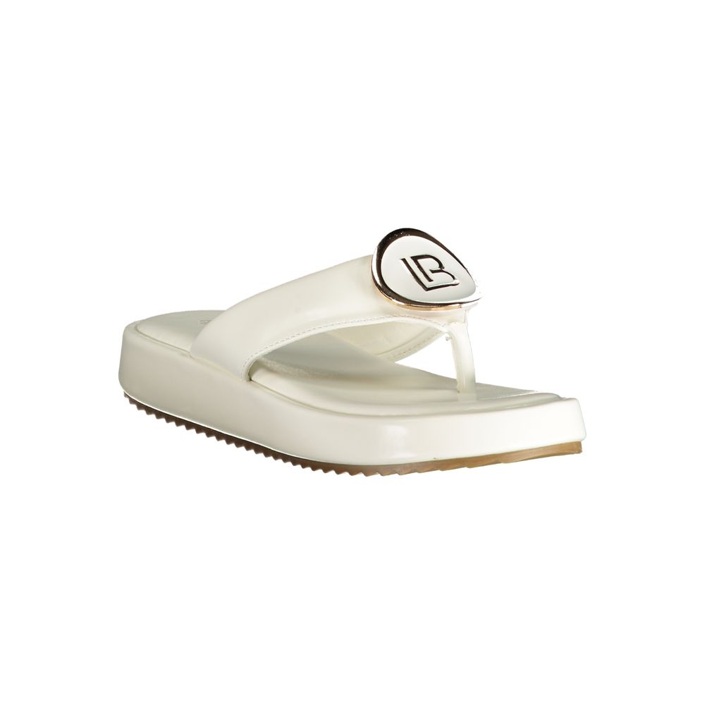 White Polyurethane Women Sandal