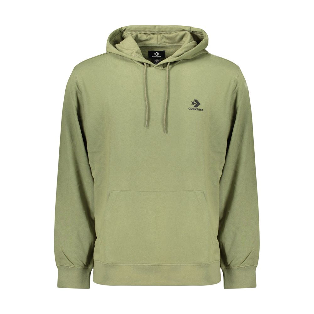 Green Cotton Men's Hoodie