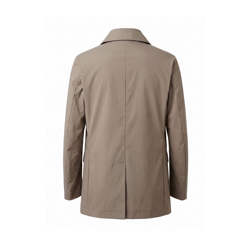 Brown Cotton Men's Jacket
