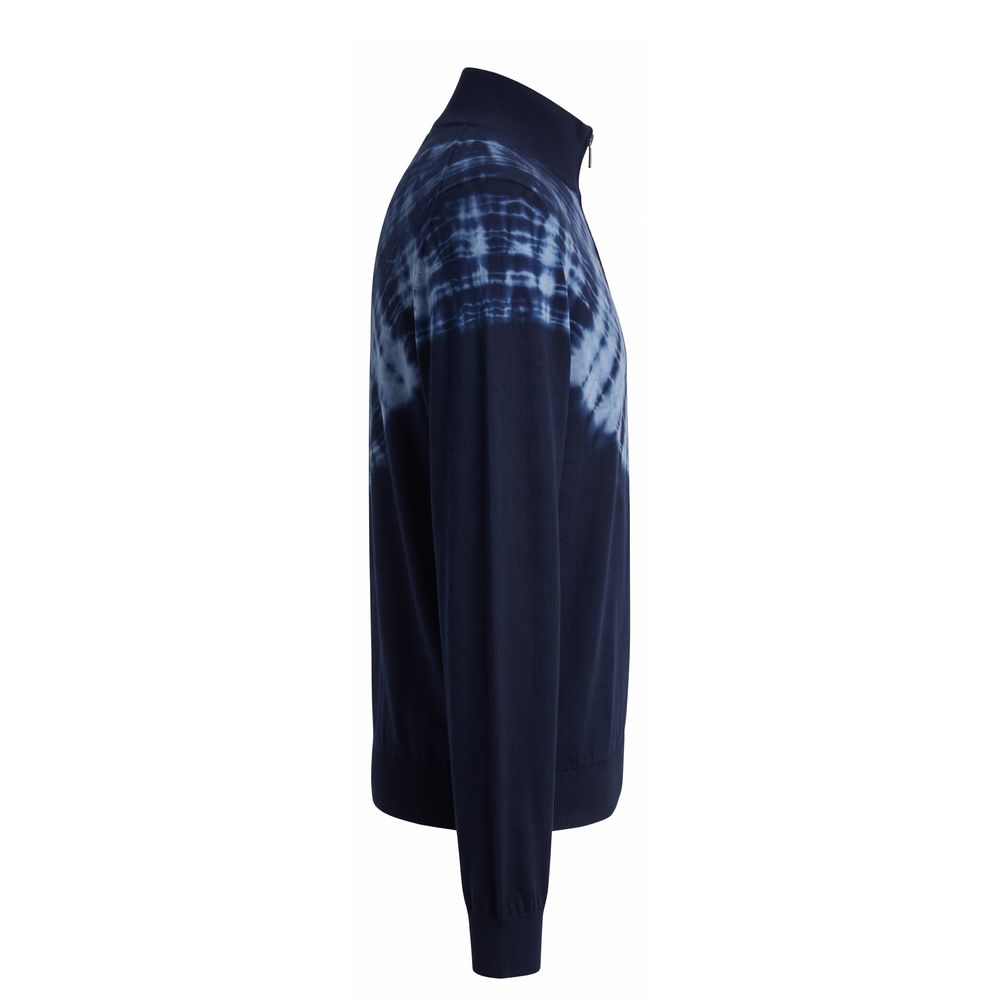 Blue Cotton Men's Sweater