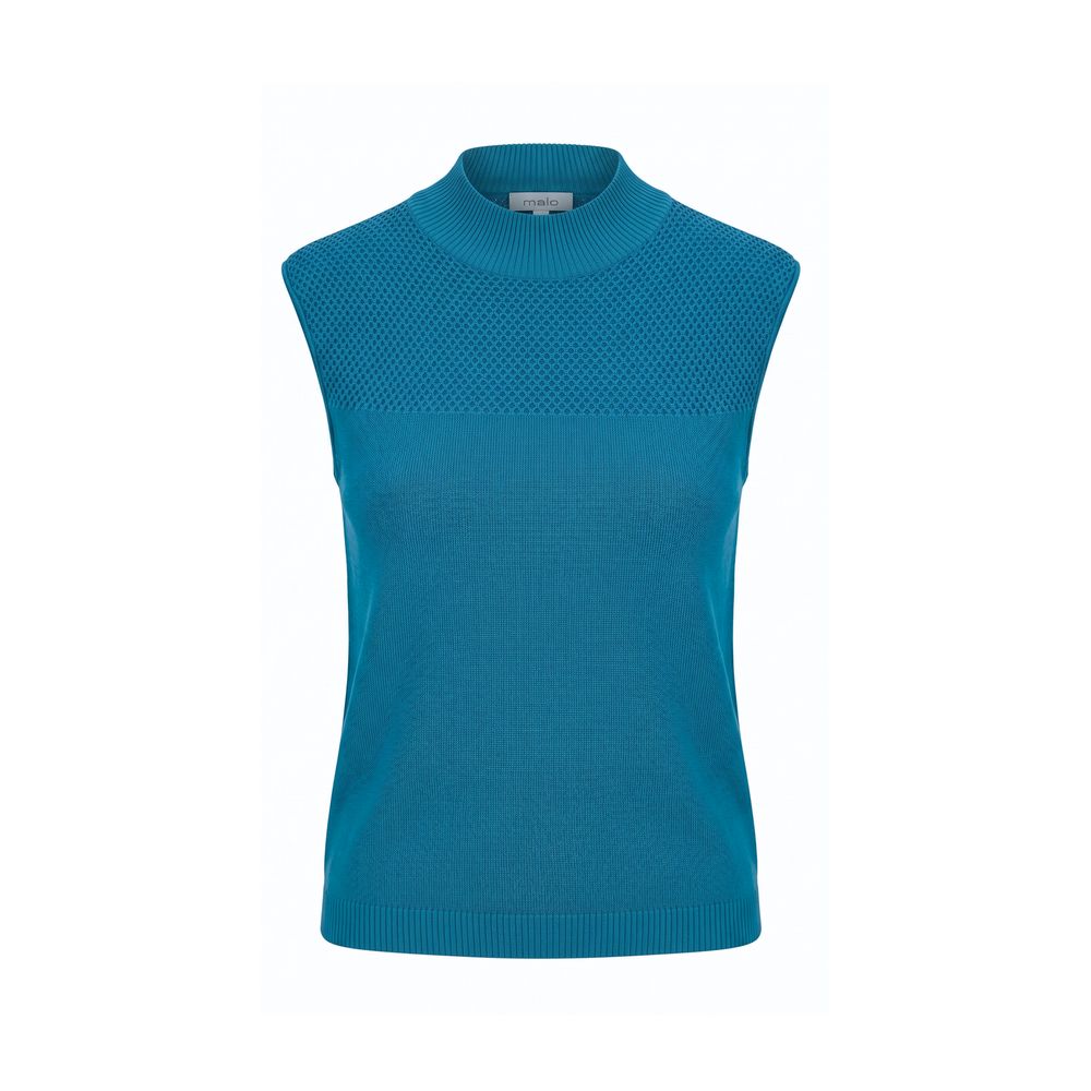 Blue Silk Women Sweater