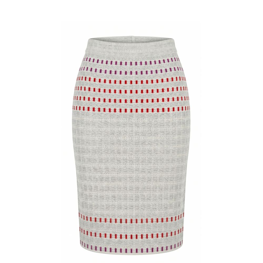 Grey Silk Women Skirt