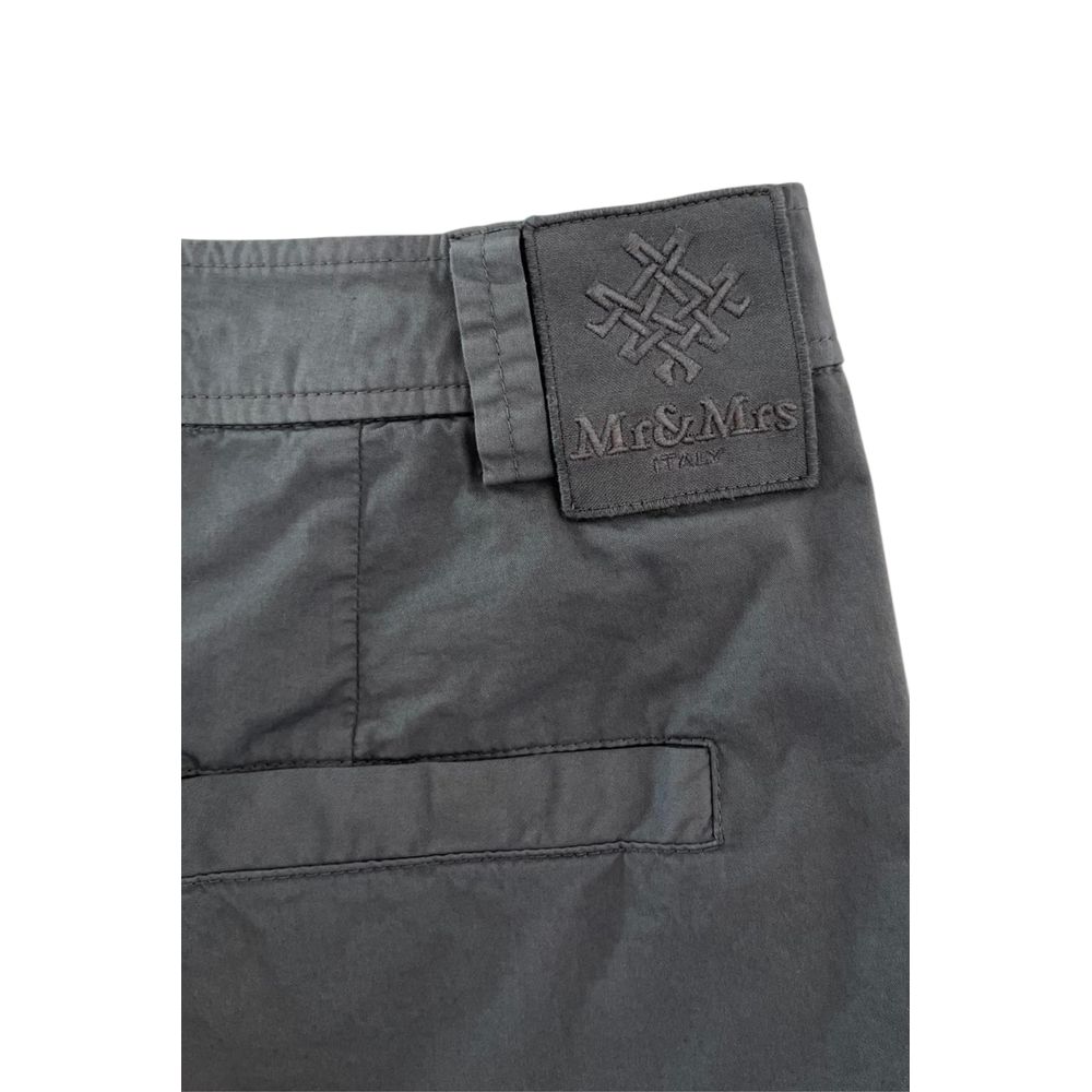 Grey Cotton Women Shorts