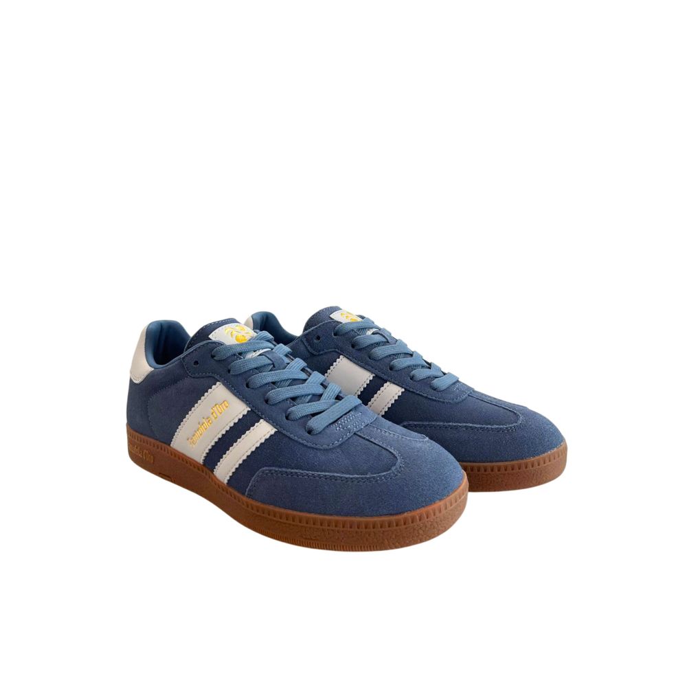 Blue Suede Men's Sneakers