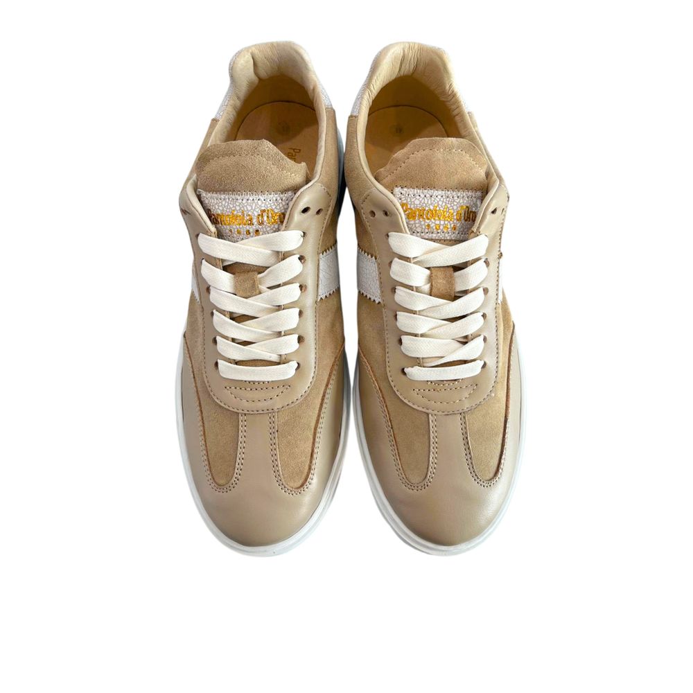 Beige Suede Men Sneaker