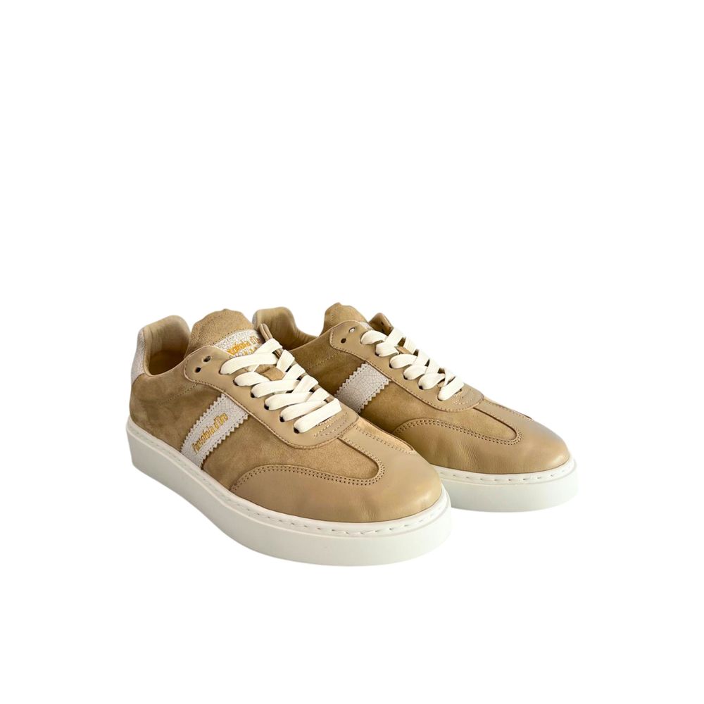 Beige Suede Men Sneaker