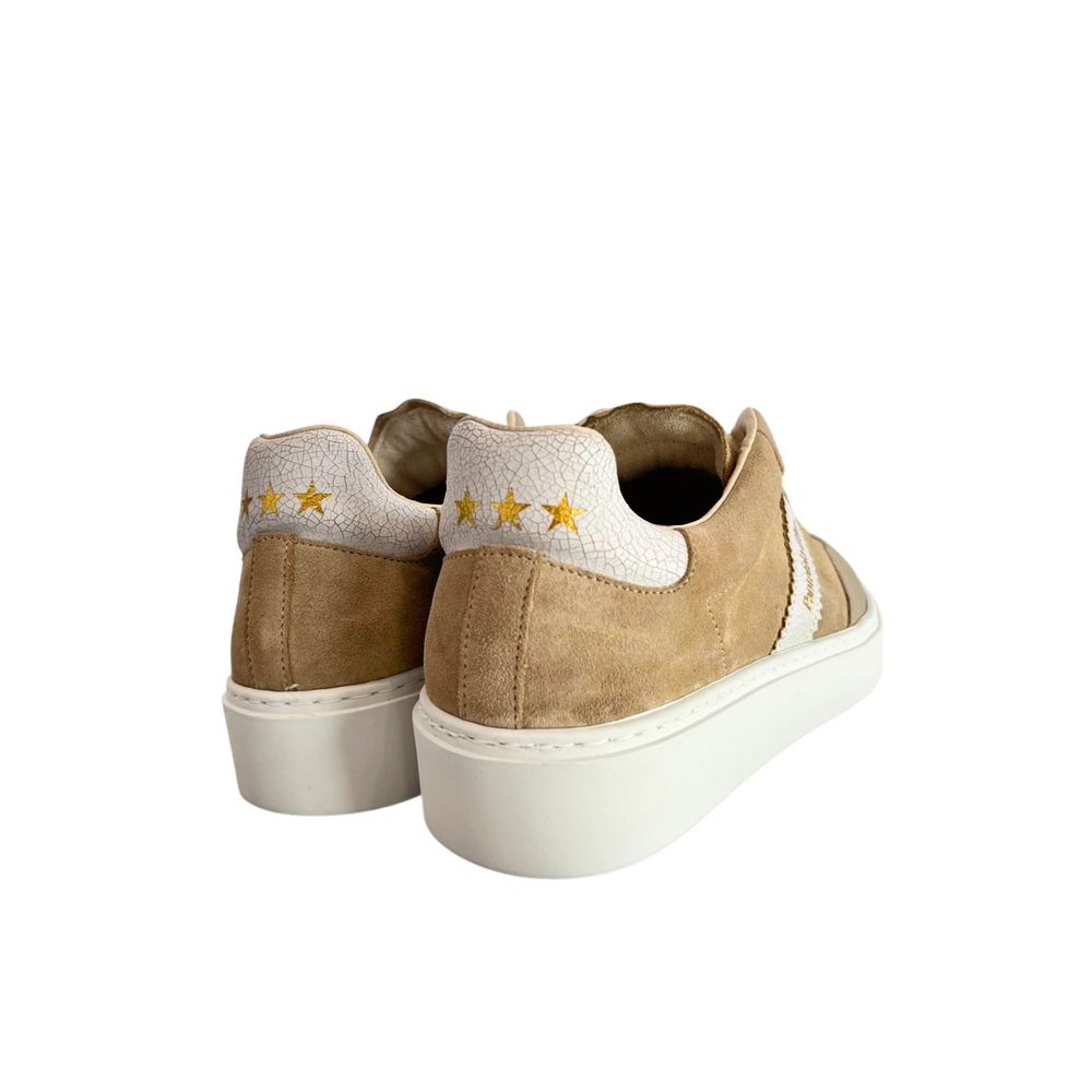 Beige Suede Men Sneaker