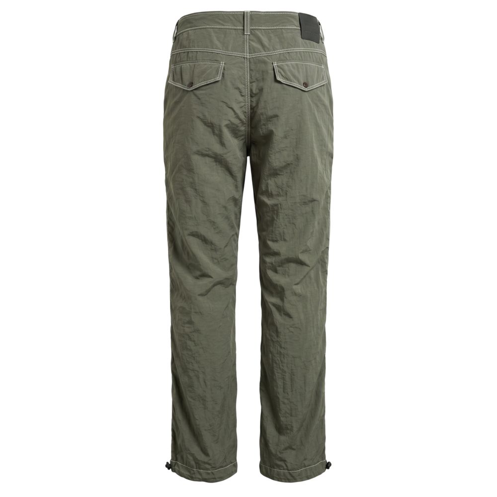 Green Fabric Men Pant