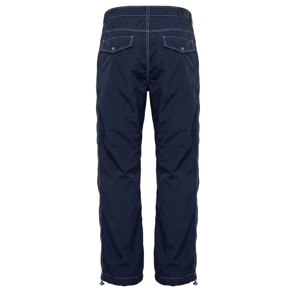 Blue Polyamide Men Pants