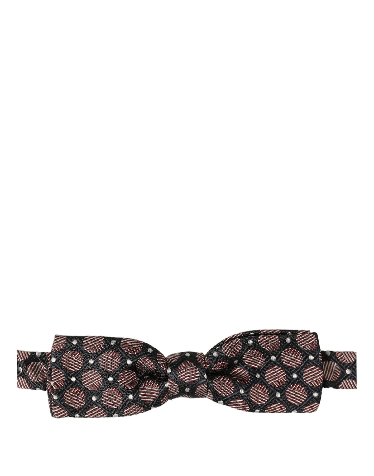 Multicolor Geometric Silk Adjustable Neck Papillon Bow Tie