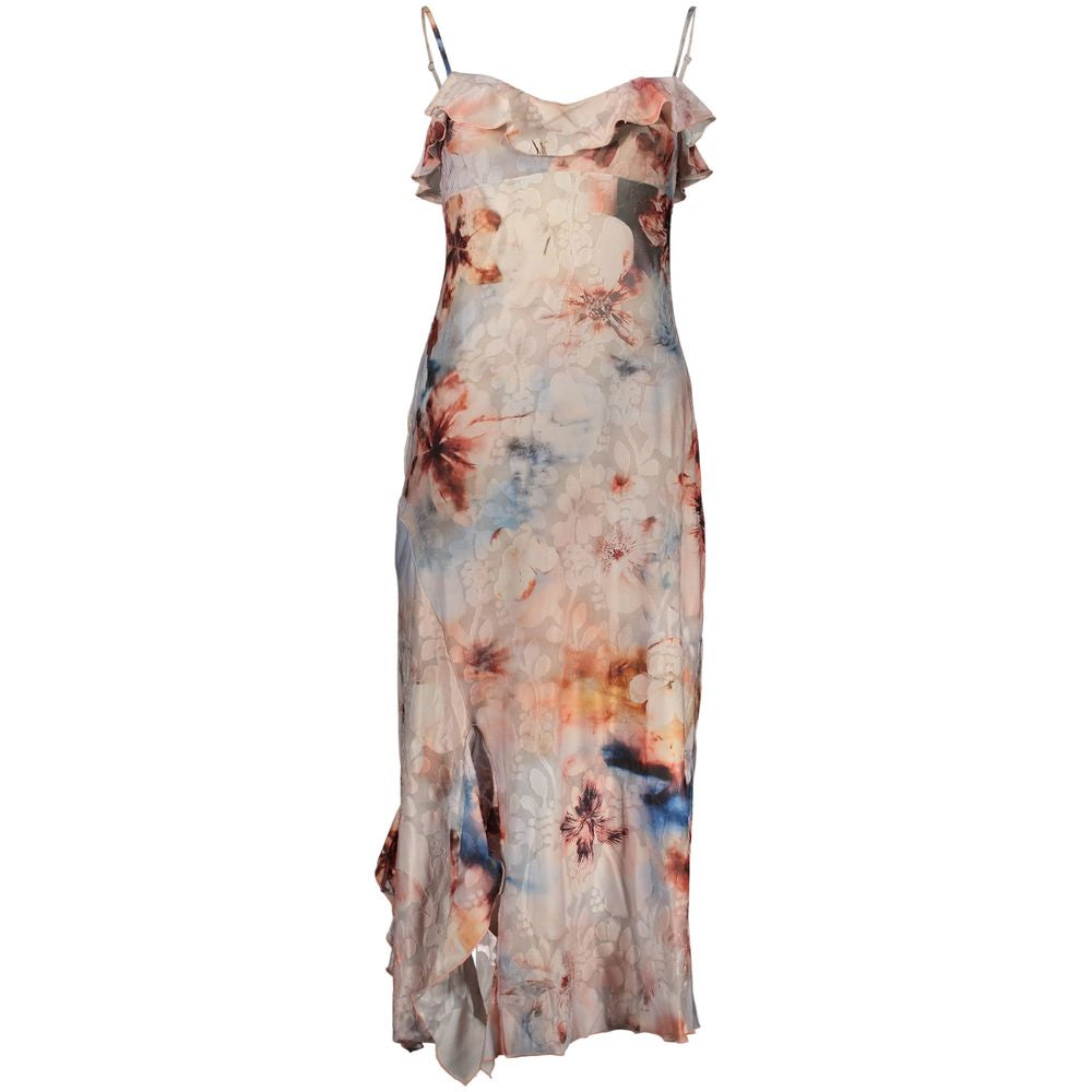 Pink Polyester Women's Dress