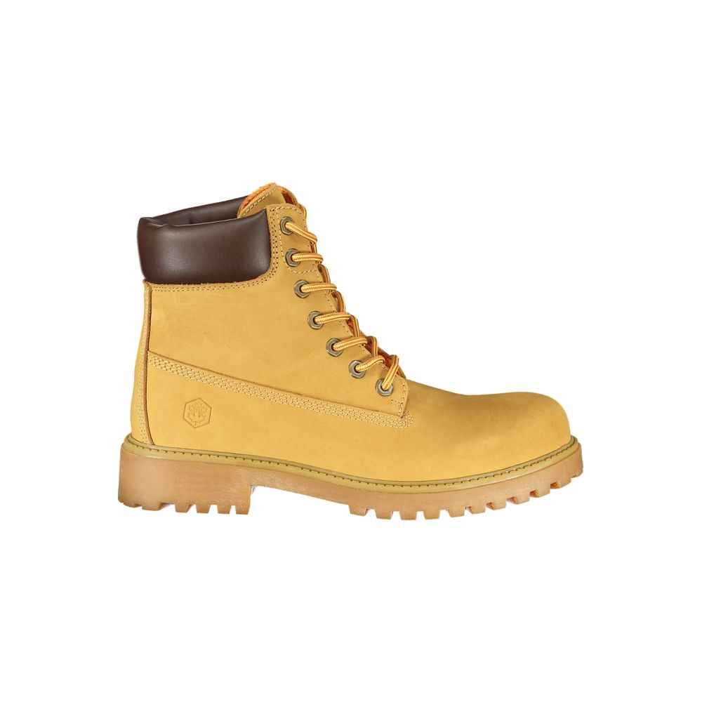 Yellow Leather Men's Boots