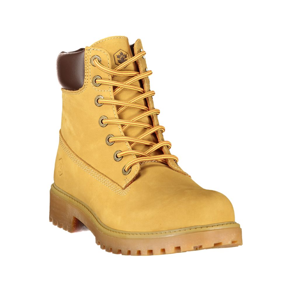 Yellow Leather Men's Boots