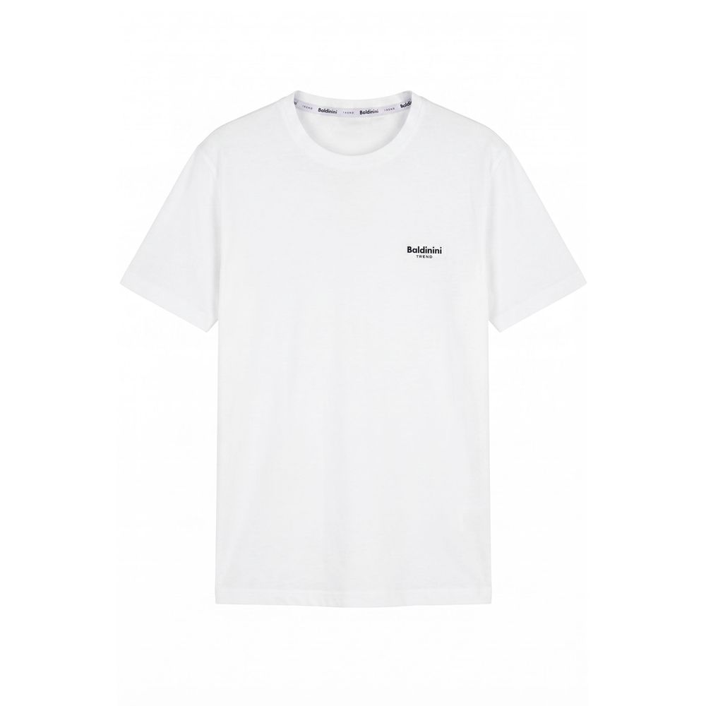 White Cotton Men's T-shirt