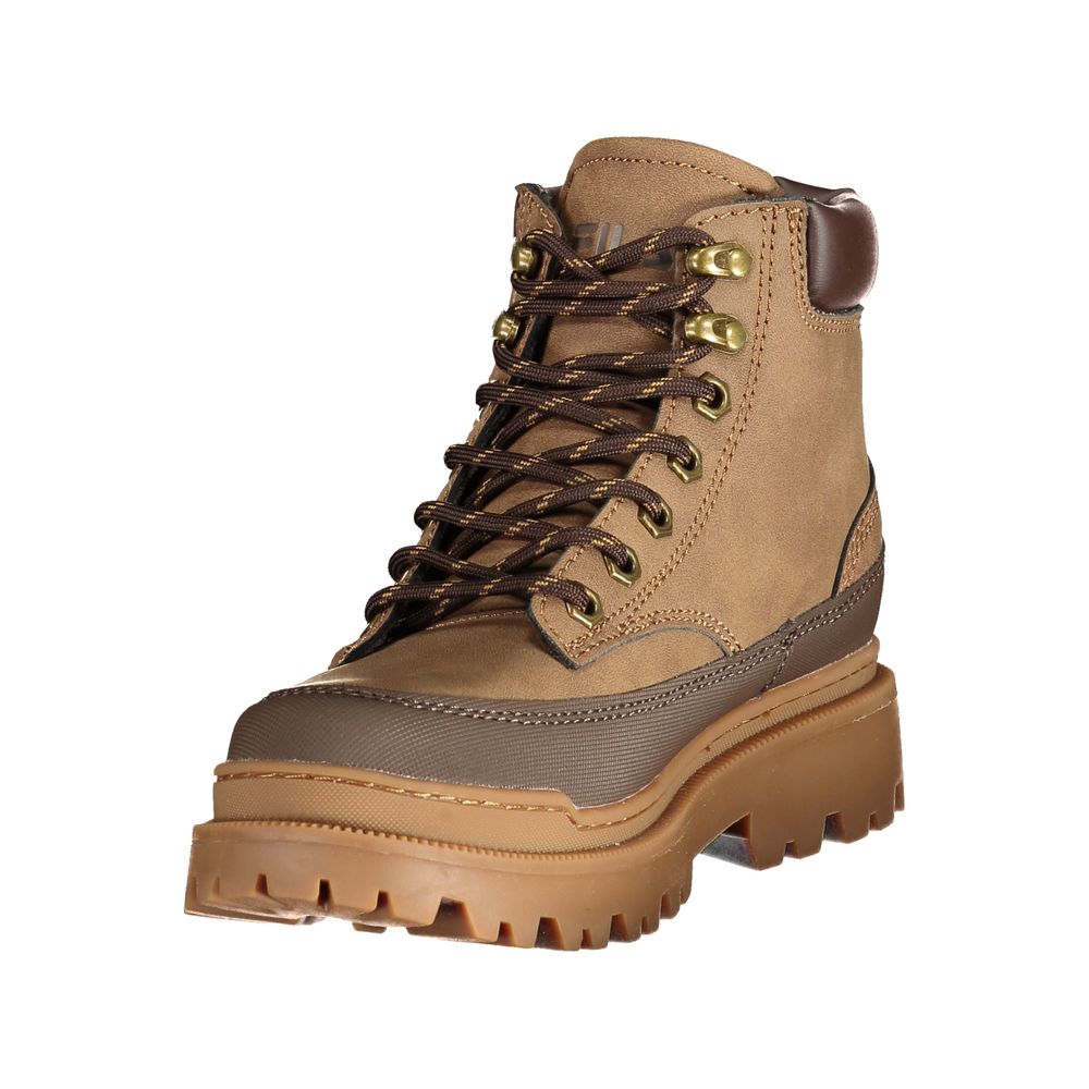 Brown Polyurethane Women's Sneaker