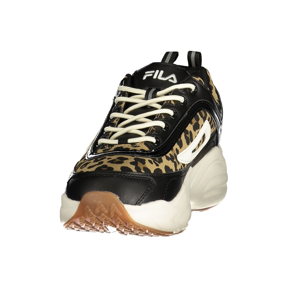 Black Polyester Women's Sneaker