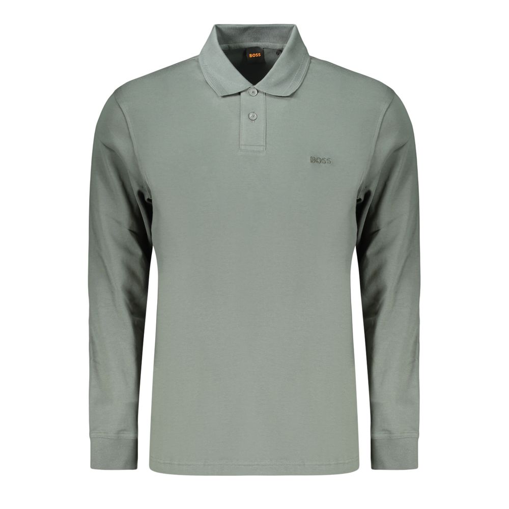 Green Cotton Polo Shirt