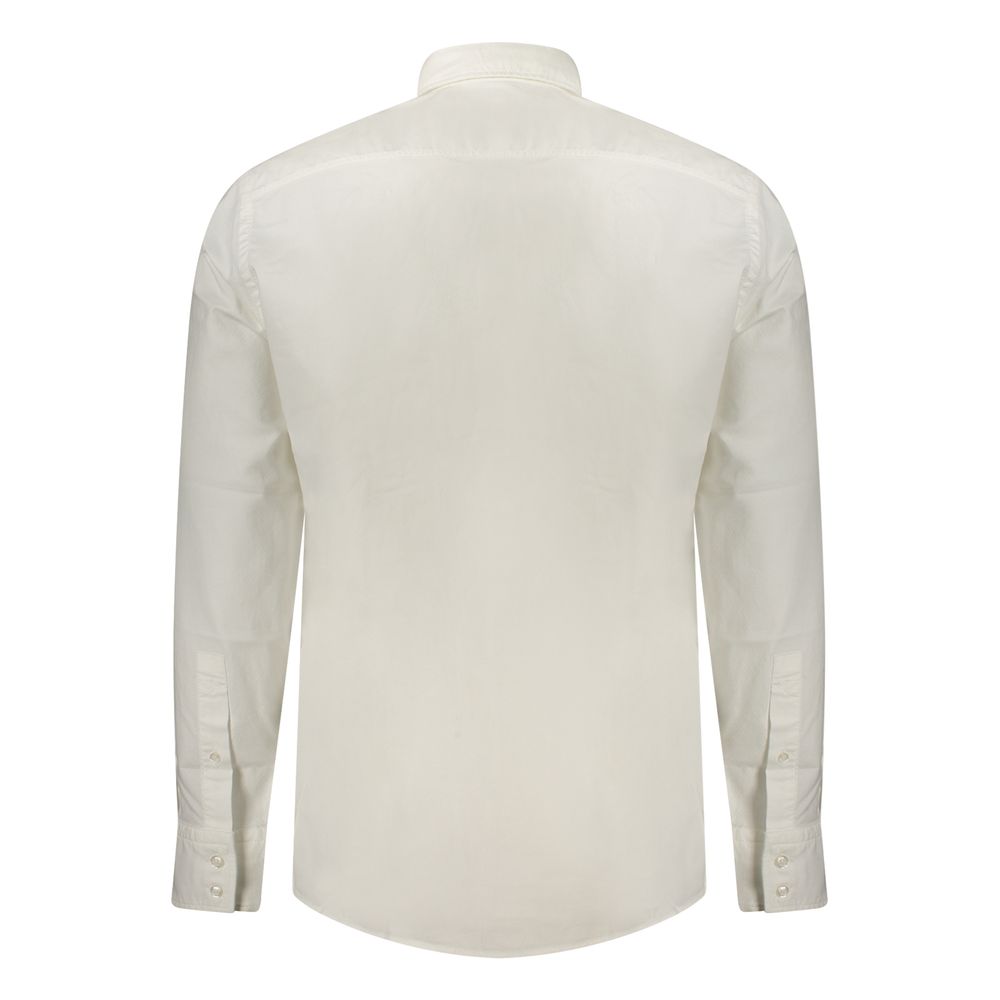 White Cotton Men's Shirt