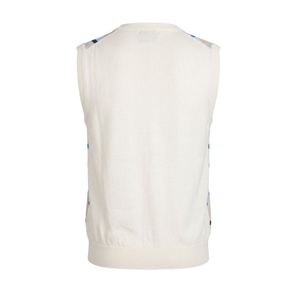 White Cotton Men Sweater