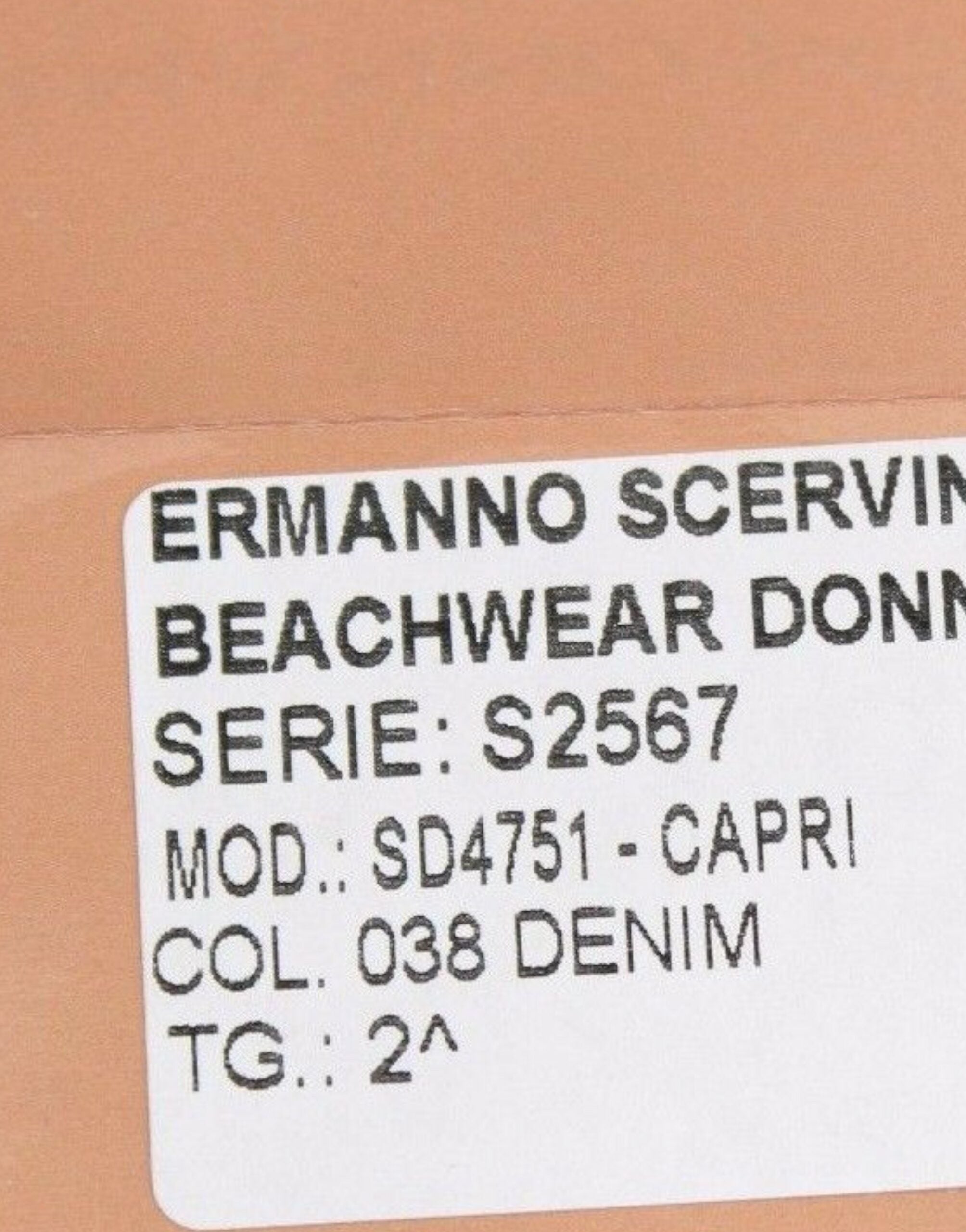 Beachwear Blue Jeans Capri Pants Cropped