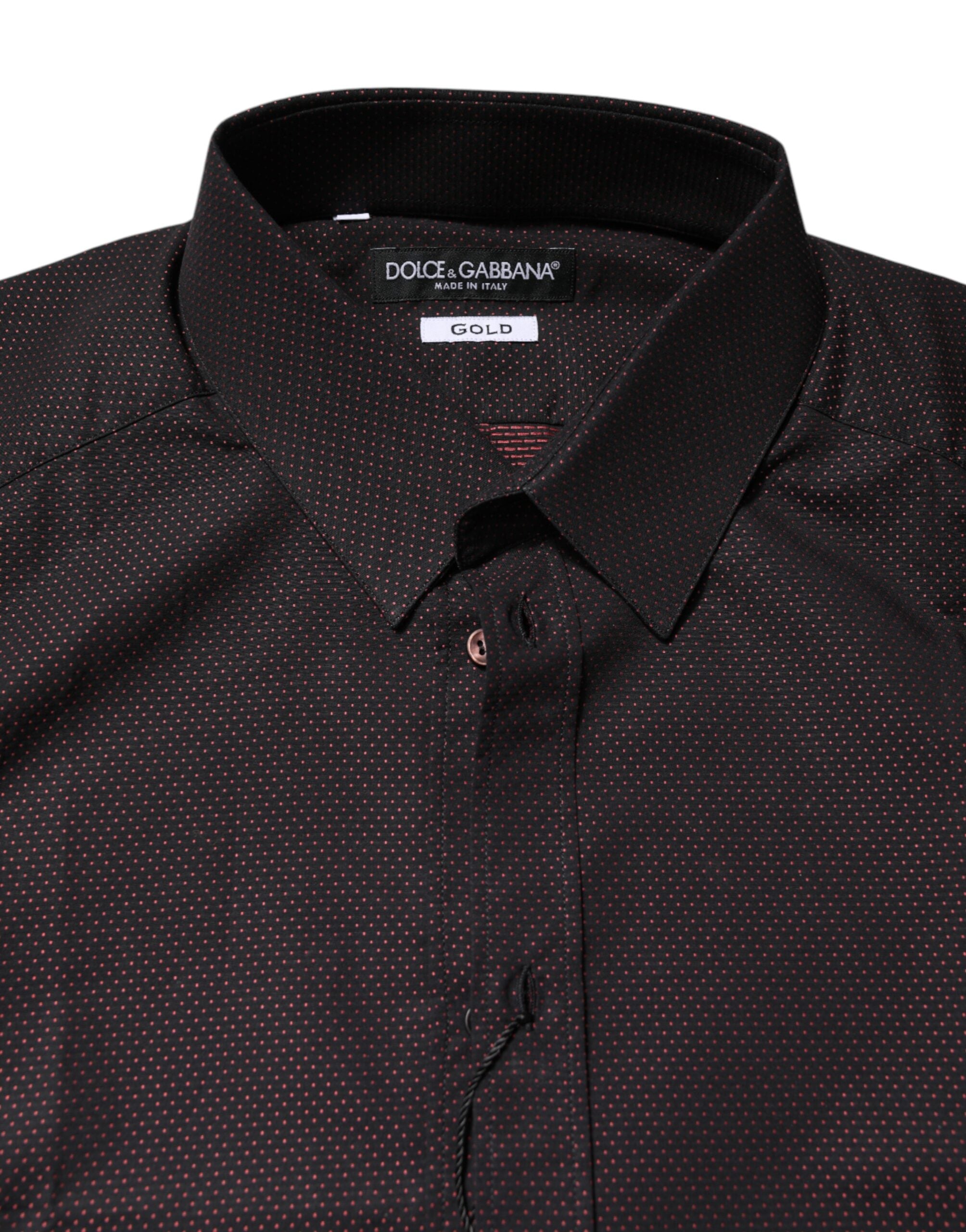 Maroon Jacquard Cotton GOLD Men Dress Shirt