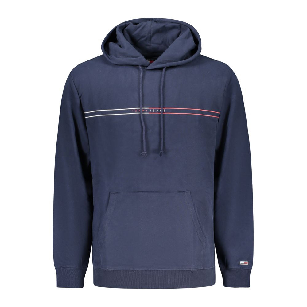 Blue Cotton Men Sweatshirt